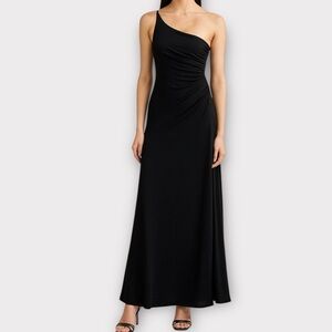 Vintage City Triangles Women’s Dress Medium One Shoulder Maxi Formal Y2K 90s